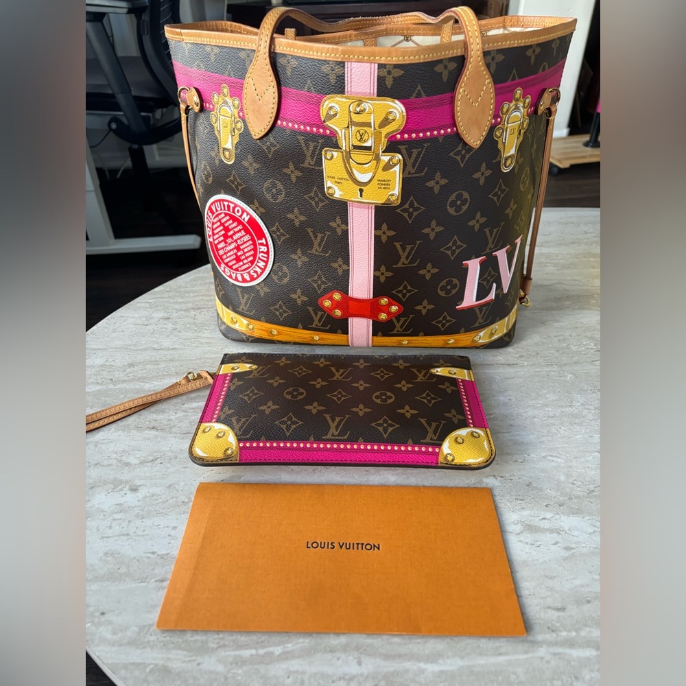 LOUIS VUITTON NeverFull Monogram Summer Trunks Limited Edition  Made in USA